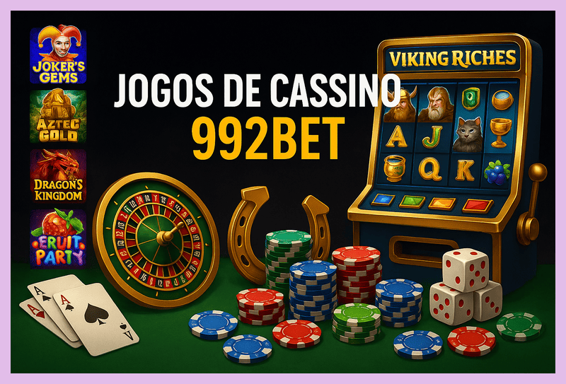 Jogos de cassino online inovadores e emocionantes na 992BET