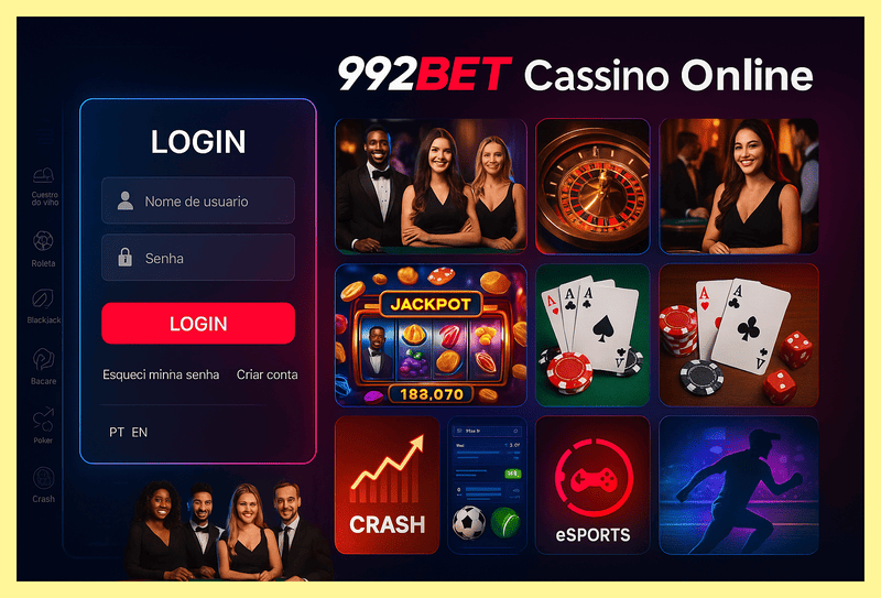 Criar uma nova Conta no plataforma 992BET